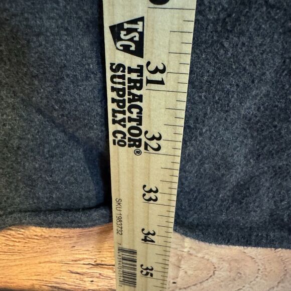 Caribou Creek Mens XLT Heavy Flannel Chamois Shirt Grey Long Sleeve Button Up - Picture 4 of 5